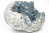 Sky Blue Celestite Crystal Geode - Madagascar #210363-1